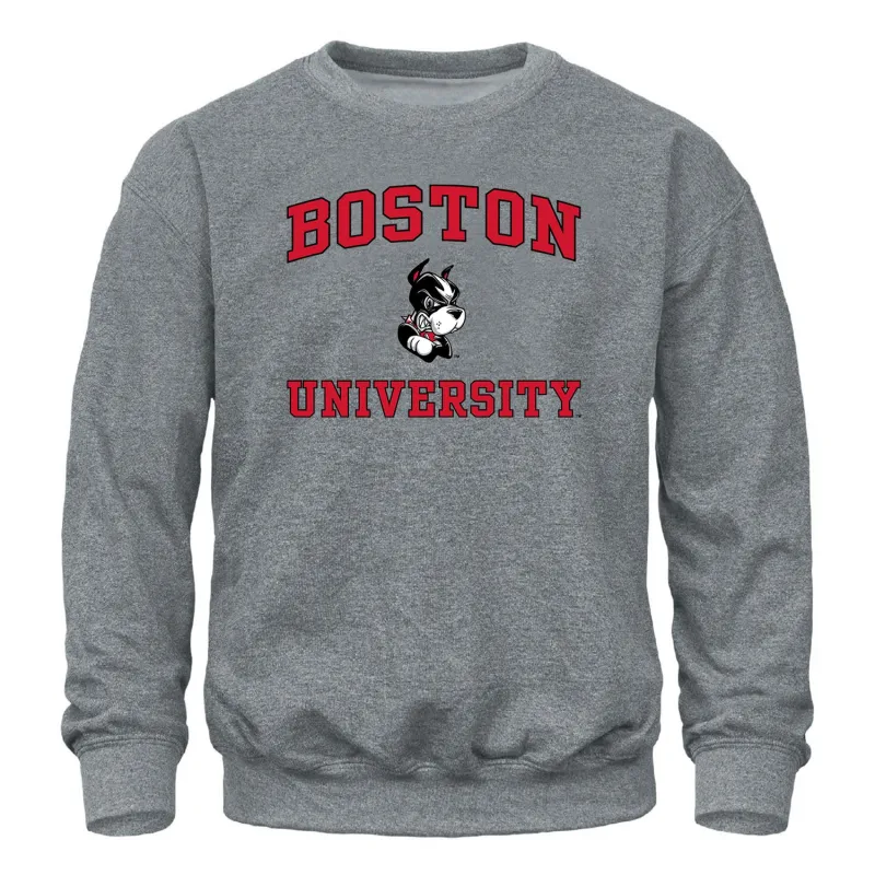 Boston University Spirit Sweatshirt (Charcoal Grey) sold by Barnesmith