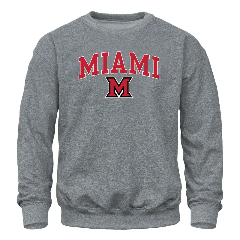Miami University Spirit Sweatshirt (Charcoal Grey) sold by Barnesmith