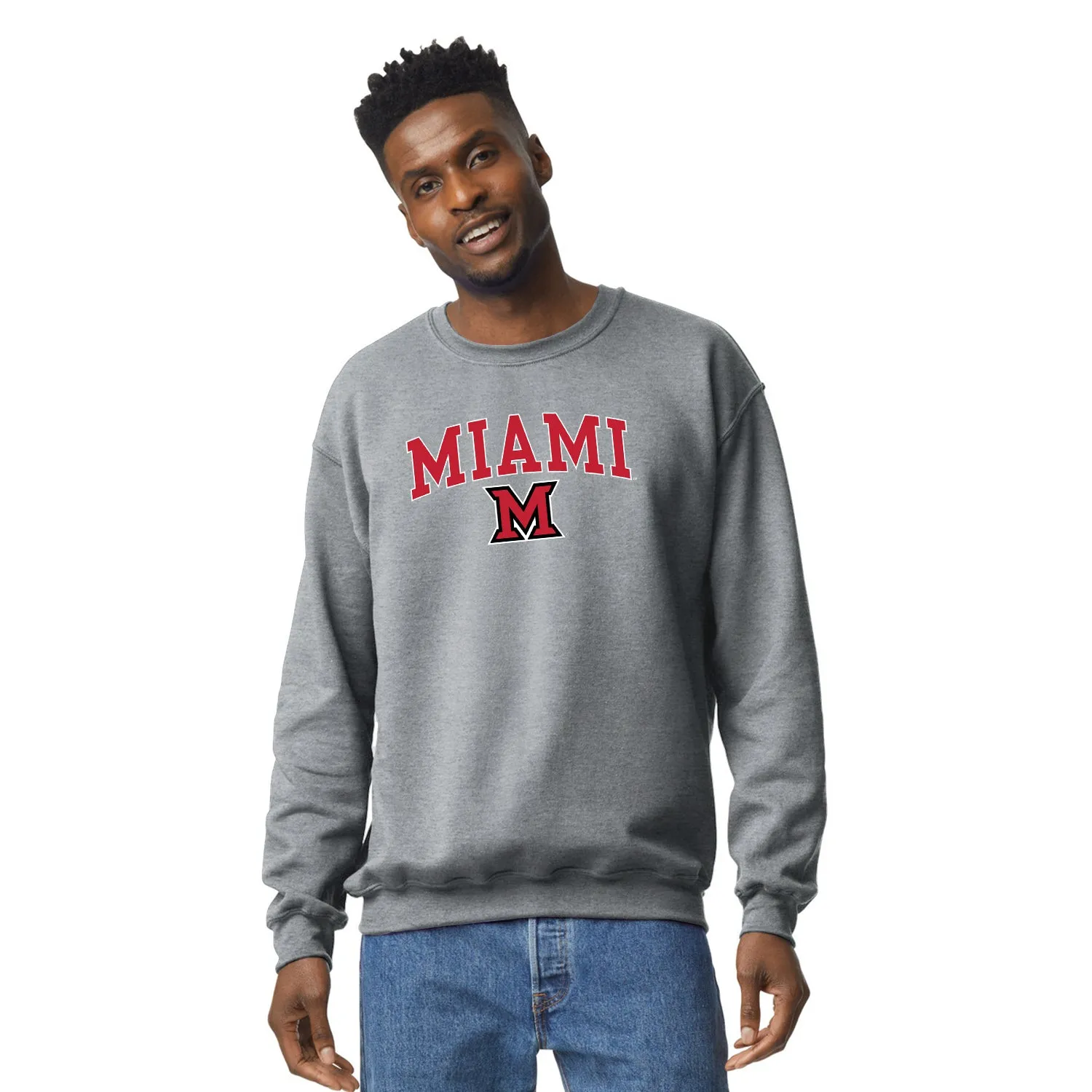 Miami University Spirit Sweatshirt (Charcoal Grey) sold by Barnesmith product image thumbnail 2
