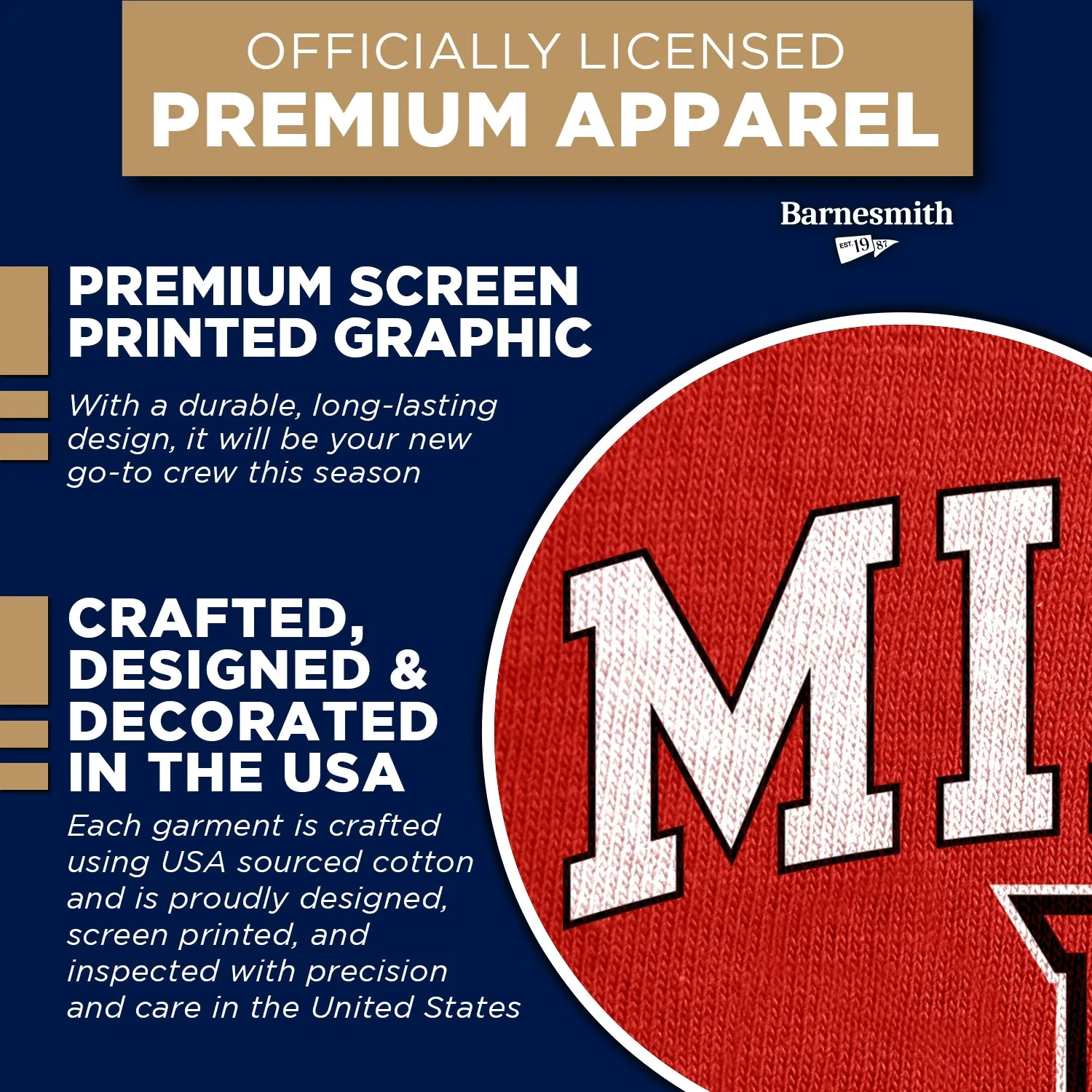Miami University Spirit Sweatshirt (Red) sold by Barnesmith product image thumbnail 4