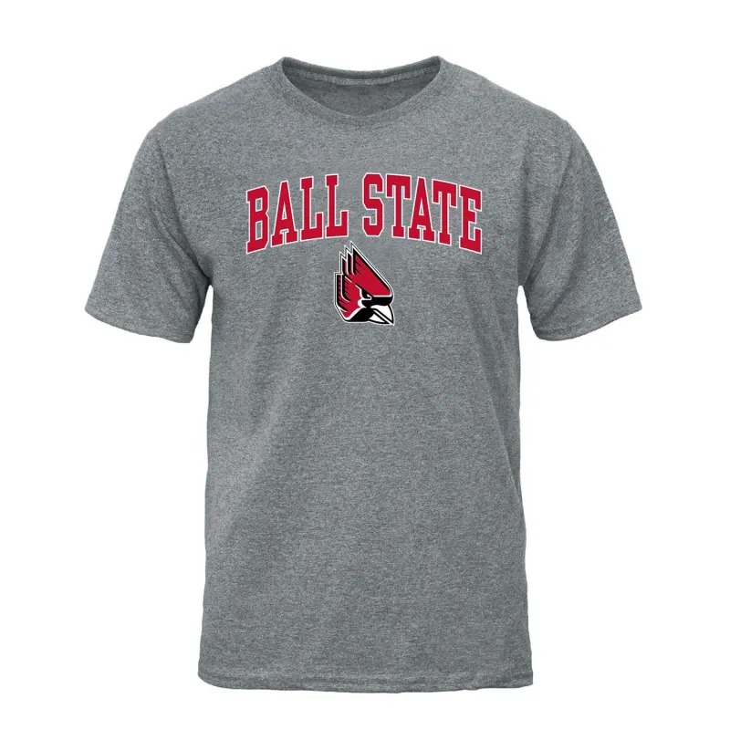 Ball State University Spirit T-Shirt (Charcoal Grey) sold by Barnesmith