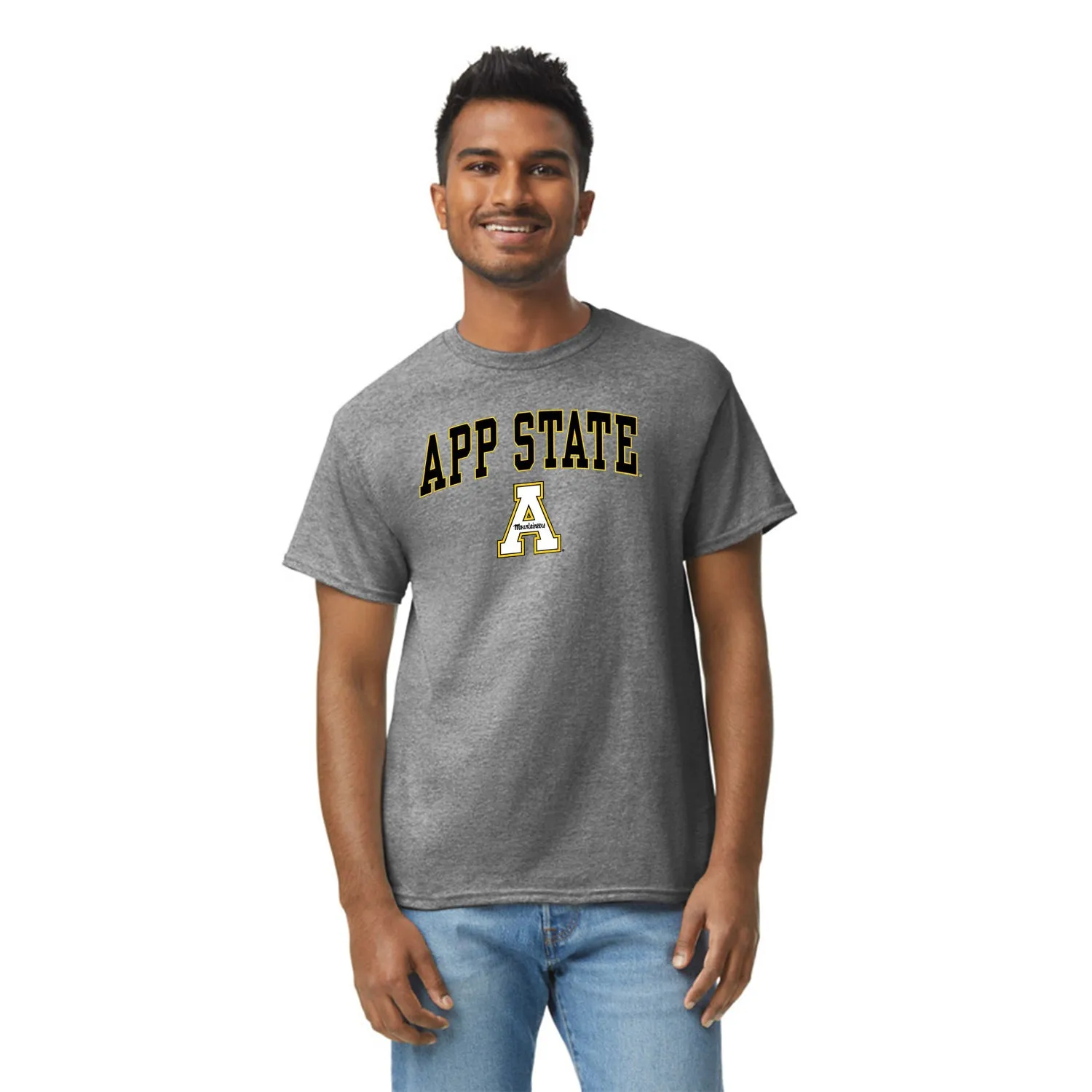 Appalachian State Short-Sleeve Spirit T-Shirt (Charcoal Grey) sold by Barnesmith product image thumbnail 2