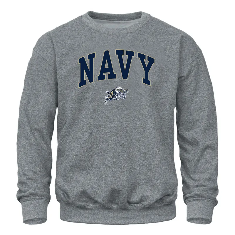 US Naval Academy (Navy) Spirit Sweatshirt (Charcoal Grey) sold by Barnesmith