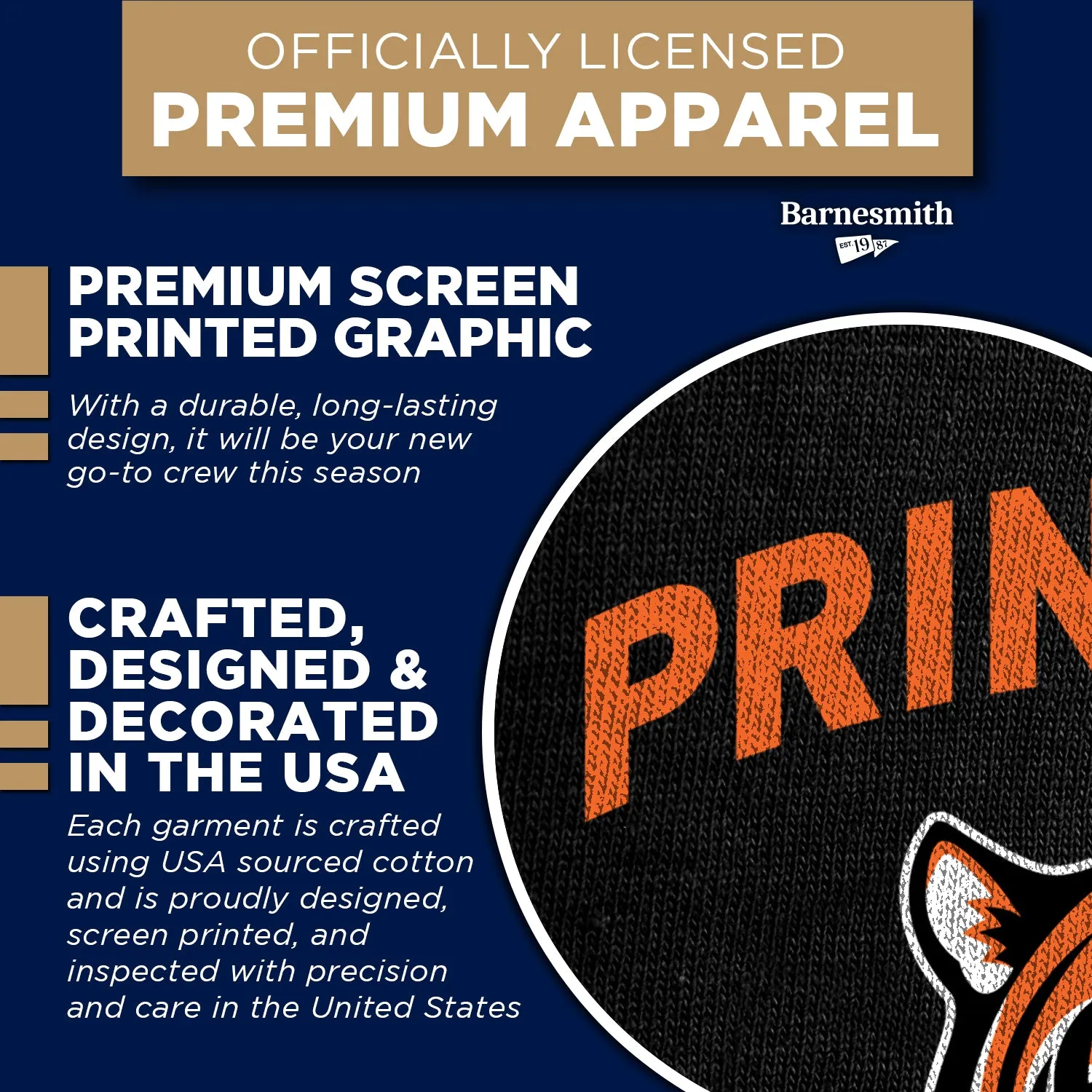 Princeton University Spirit Sweatshirt (Black) sold by Barnesmith product image thumbnail 4