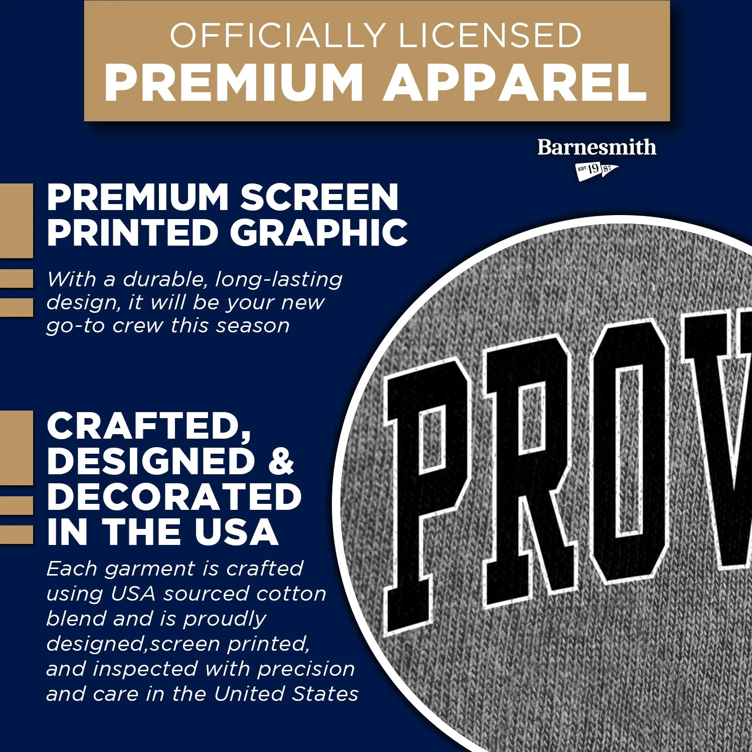 Providence College Spirit Sweatshirt (Charcoal Grey) sold by Barnesmith product image thumbnail 4
