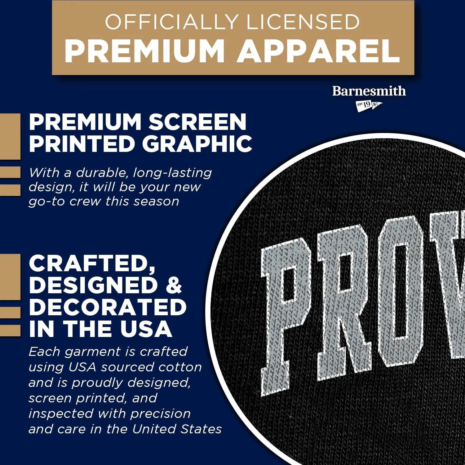 Providence College Spirit Sweatshirt (Black) sold by Barnesmith product image thumbnail 4