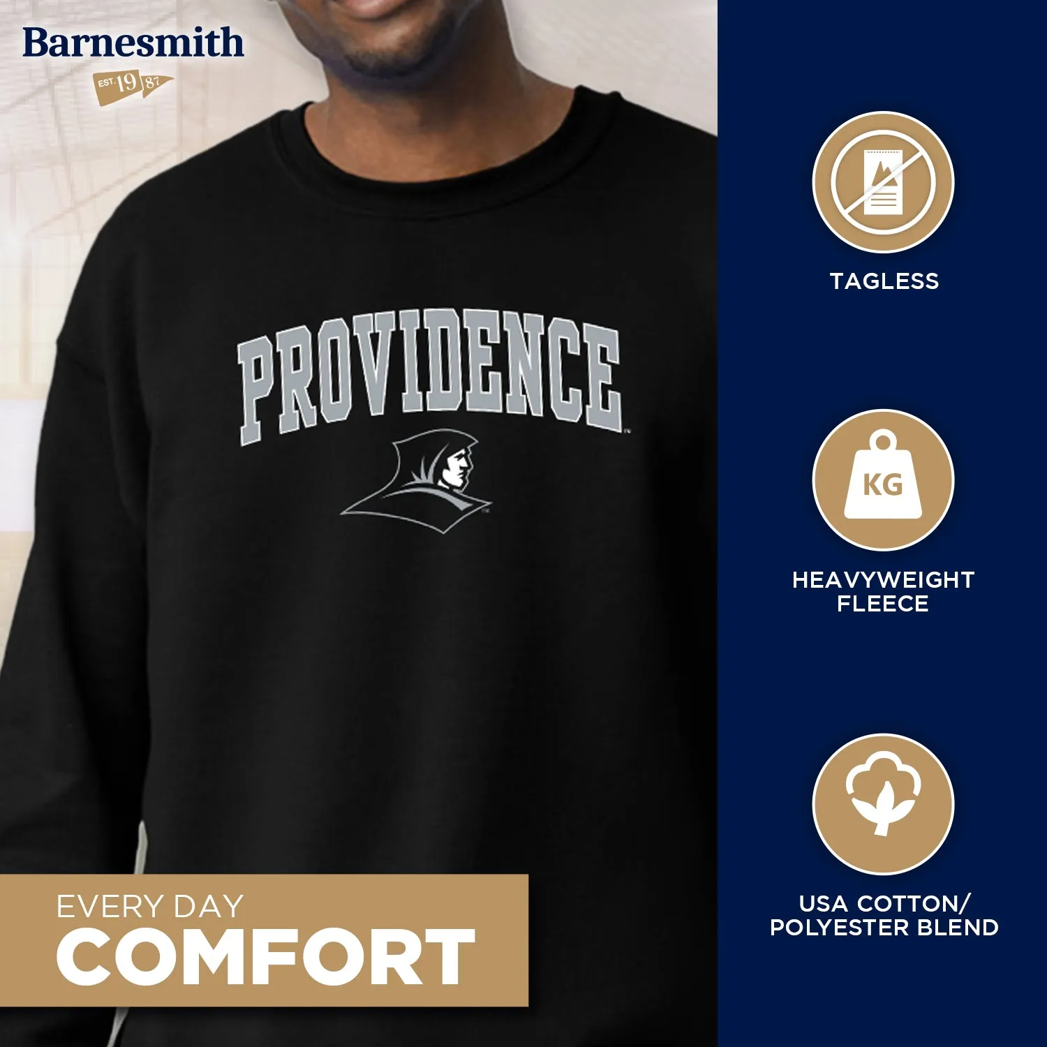Providence College Spirit Sweatshirt (Black) sold by Barnesmith product image thumbnail 3
