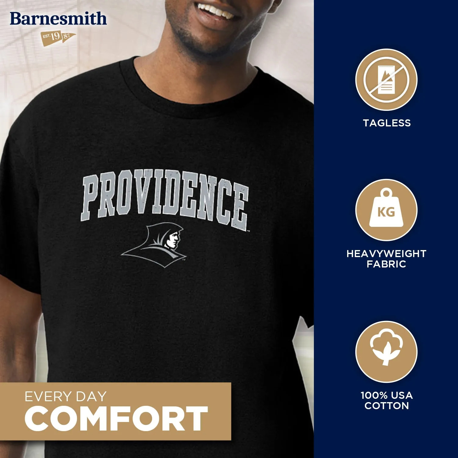 Providence College Spirit T-Shirt (Black) sold by Barnesmith product image thumbnail 3