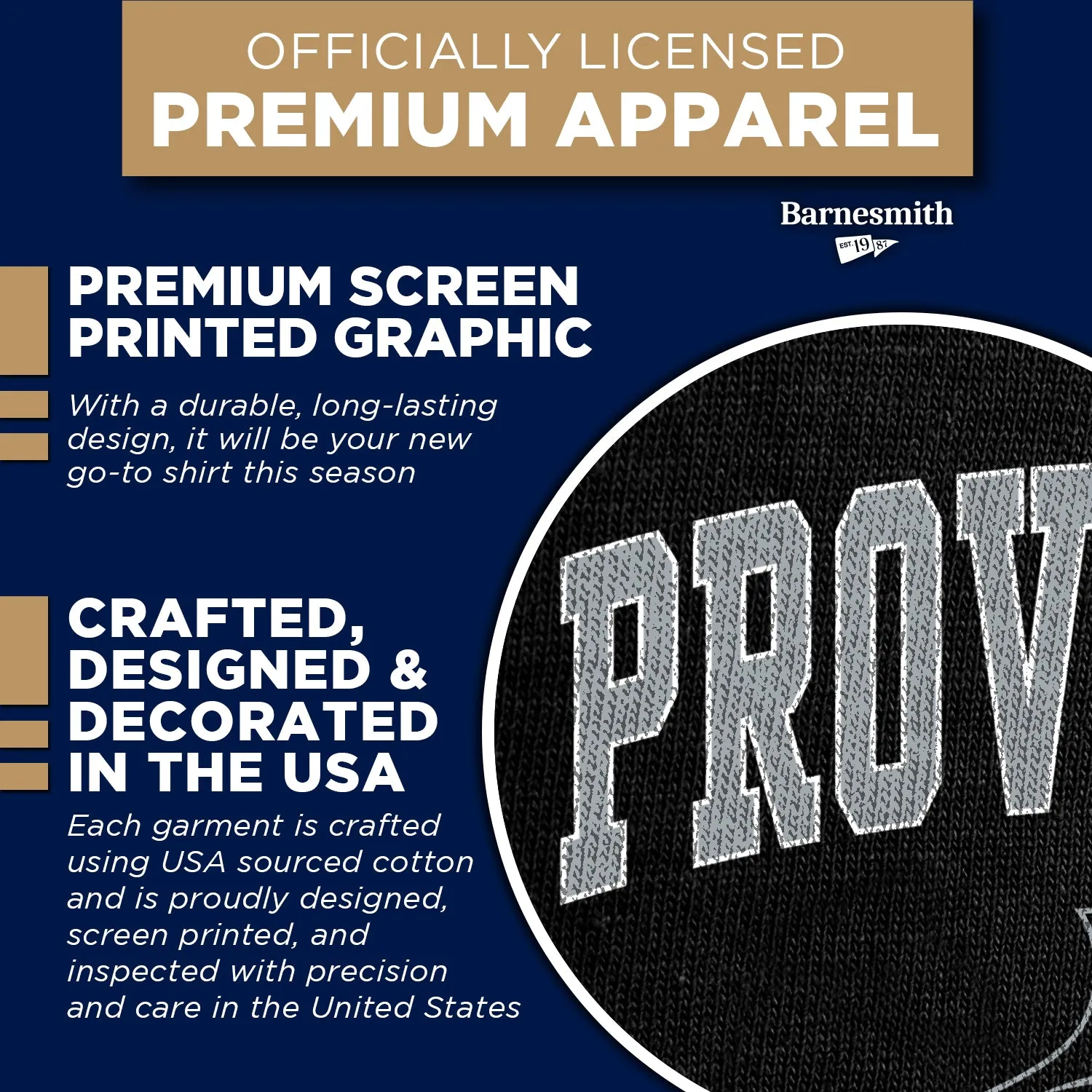 Providence College Spirit T-Shirt (Black) sold by Barnesmith product image thumbnail 4