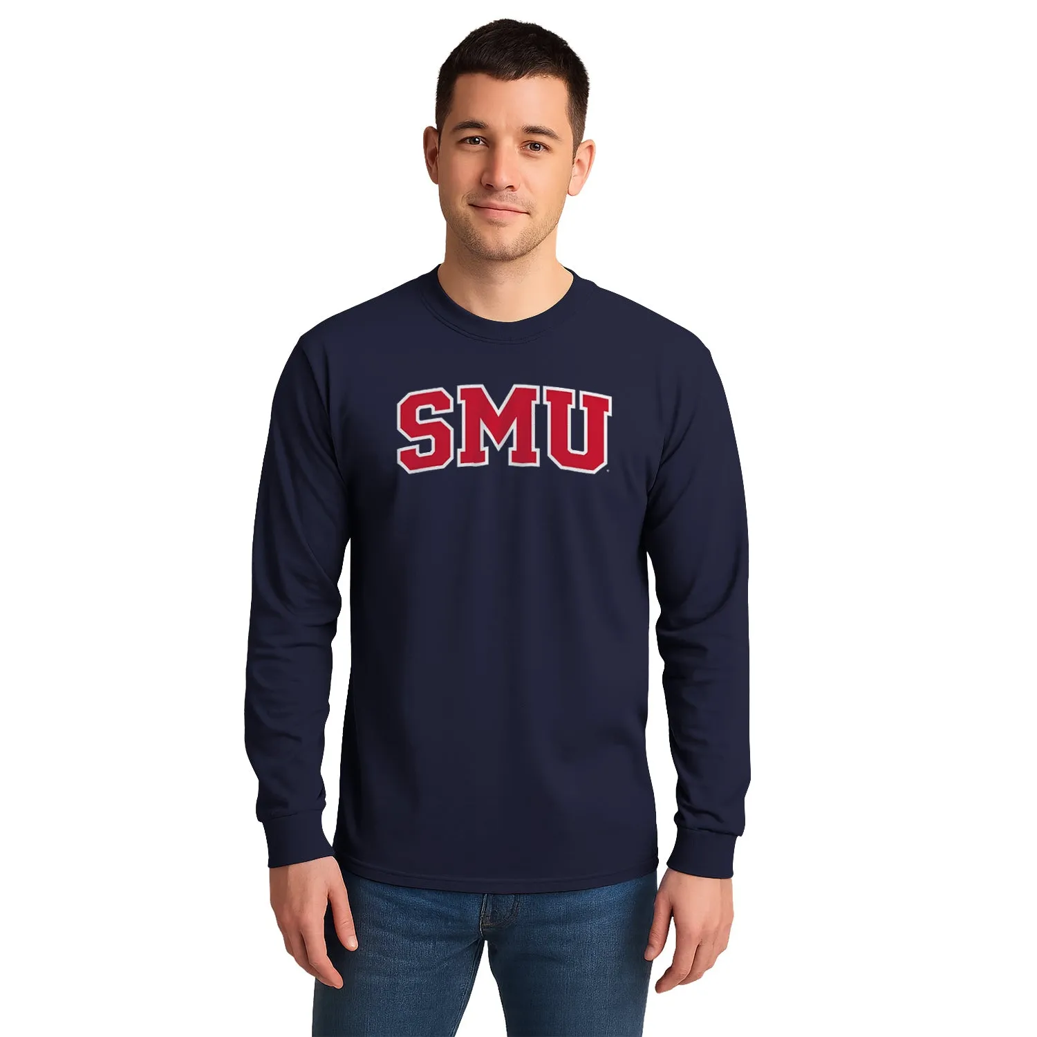Southern Methodist University SMU Classic Long Sleeve T-Shirt (Navy) sold by Barnesmith product image thumbnail 2