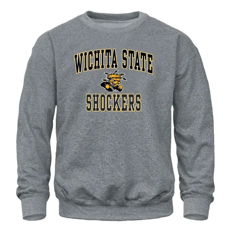 Wichita State University Spirit Sweatshirt (Charcoal Grey) sold by Barnesmith