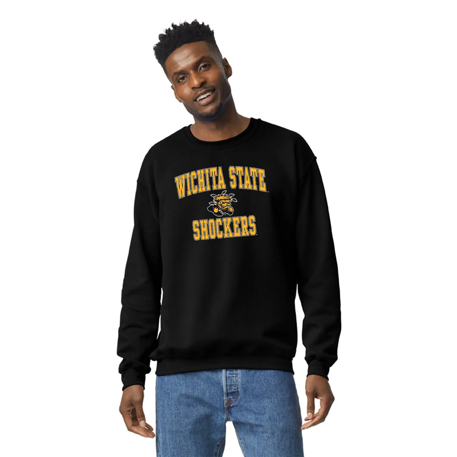 Wichita State University Spirit Sweatshirt (Black) sold by Barnesmith product image thumbnail 2