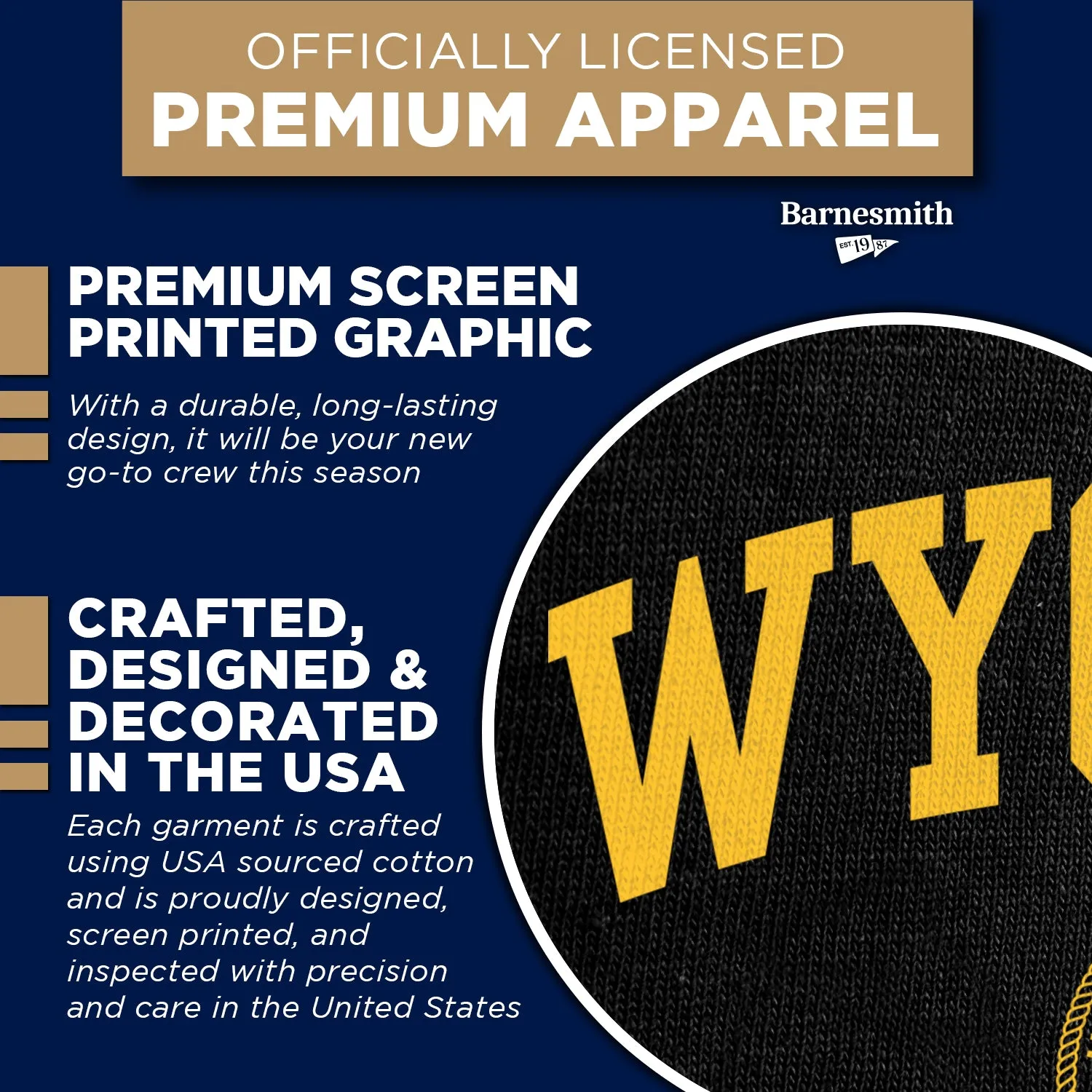 University of Wyoming Heritage Sweatshirt (Black) sold by Barnesmith product image thumbnail 4