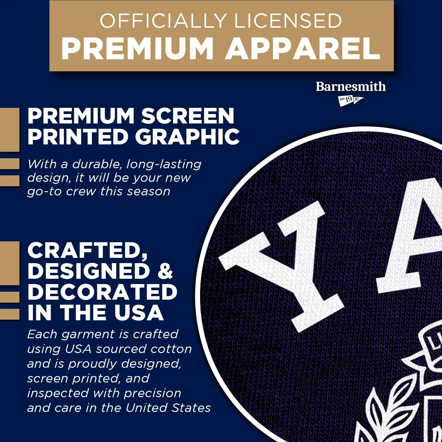 Yale Heritage Sweatshirt (Navy) sold by Barnesmith product image thumbnail 4