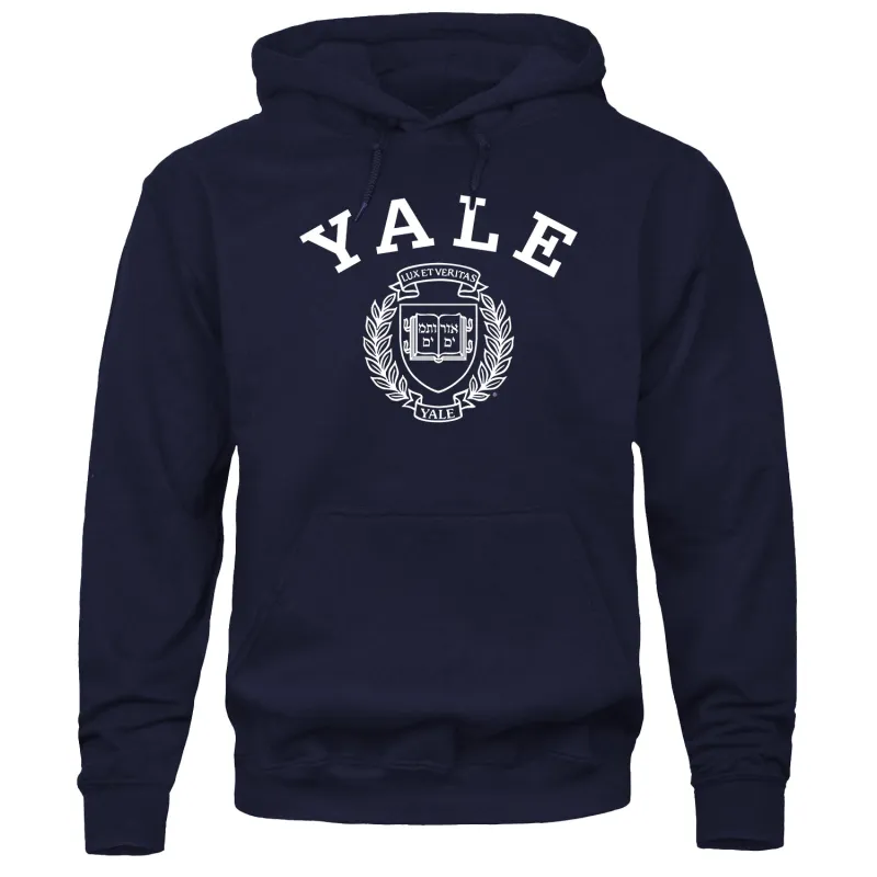 Yale Heritage Hooded Sweatshirt (Navy) sold by Barnesmith