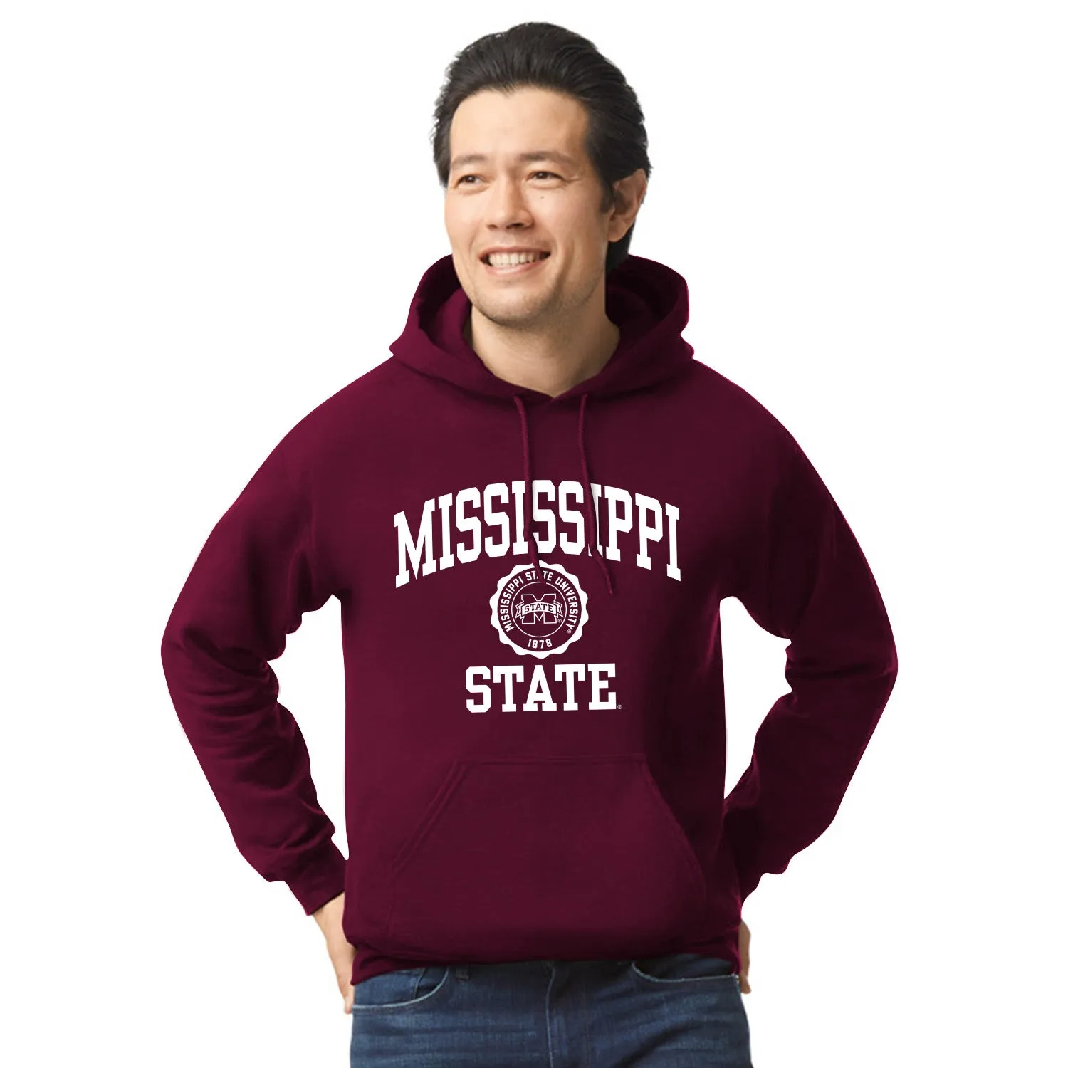 Mississippi State University Heritage Hooded Sweatshirt (Maroon) sold by Barnesmith product image thumbnail 2