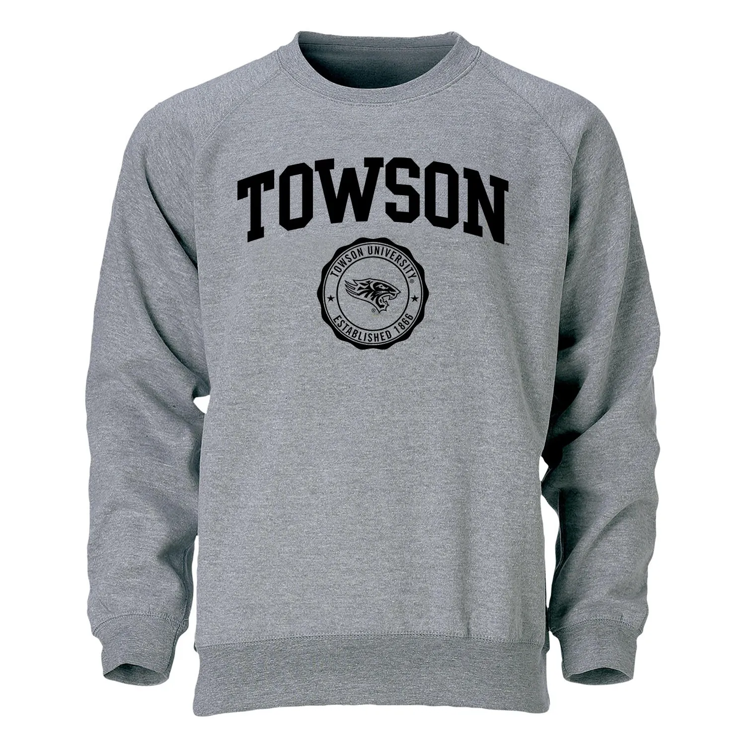 Towson University Heritage Sweatshirt (Charcoal Grey) sold by Barnesmith