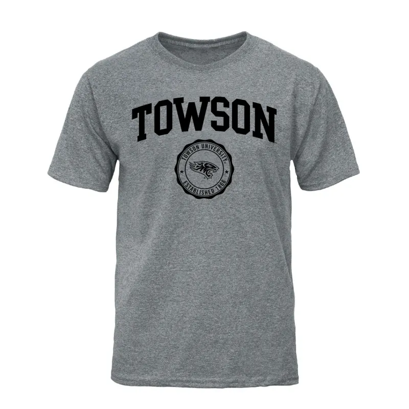 Towson University Heritage T-Shirt (Charcoal Grey) sold by Barnesmith