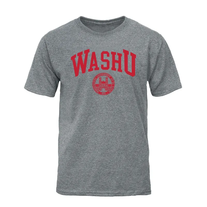 Washington University in St. Louis Heritage T-Shirt (Charcoal Grey) sold by Barnesmith