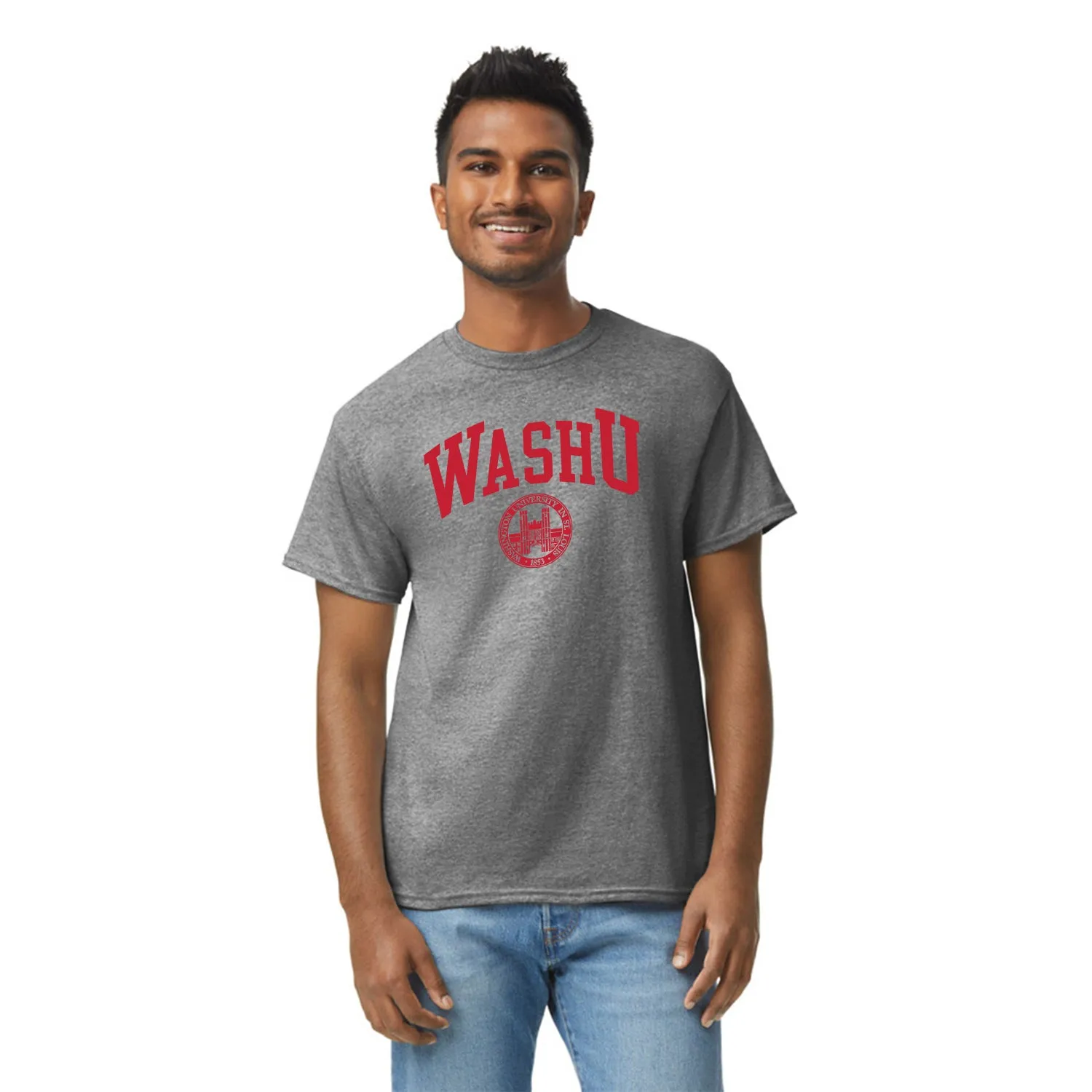 Washington University in St. Louis Heritage T-Shirt (Charcoal Grey) sold by Barnesmith product image thumbnail 2