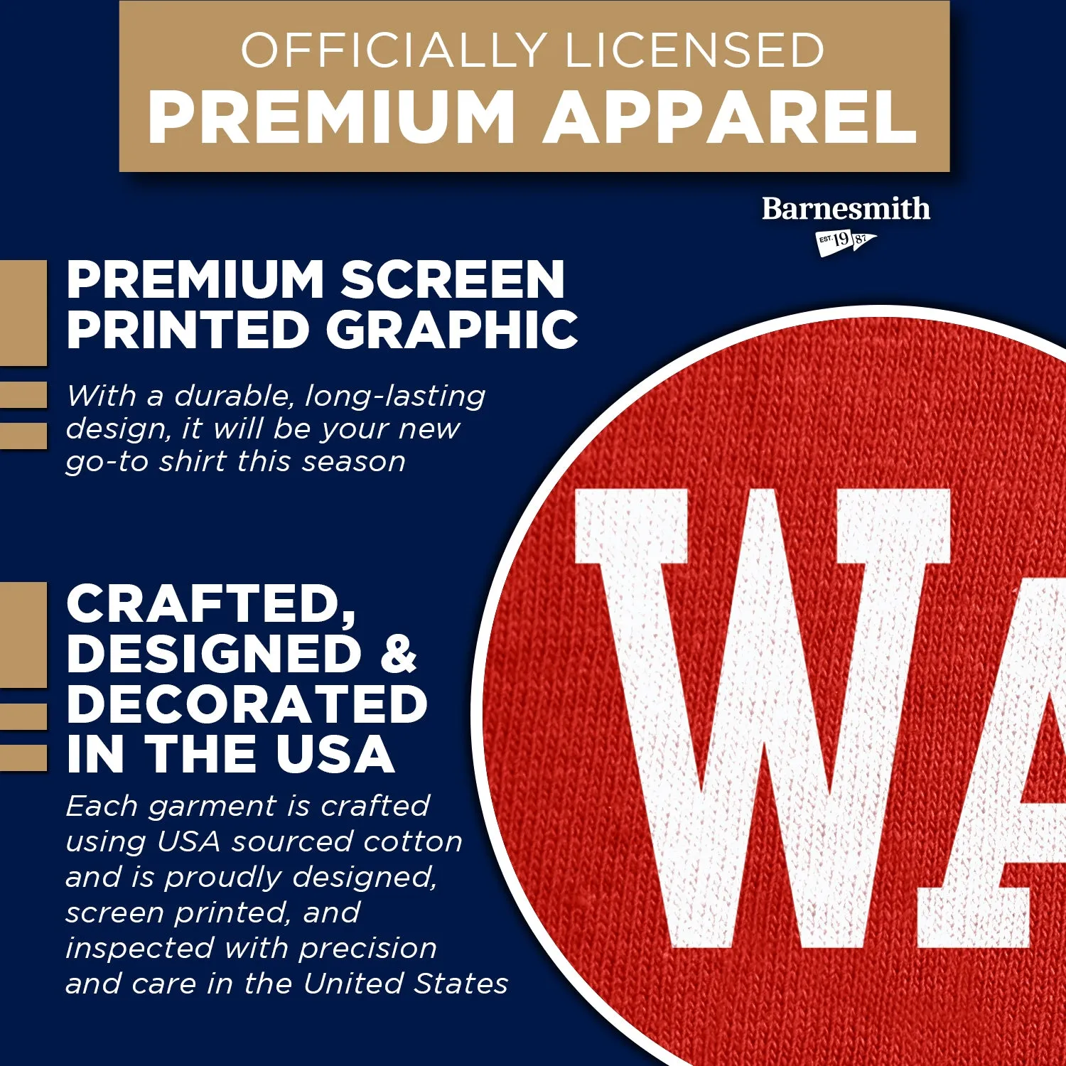 Washington University in St. Louis Classic T-Shirt (Red) sold by Barnesmith product image thumbnail 4