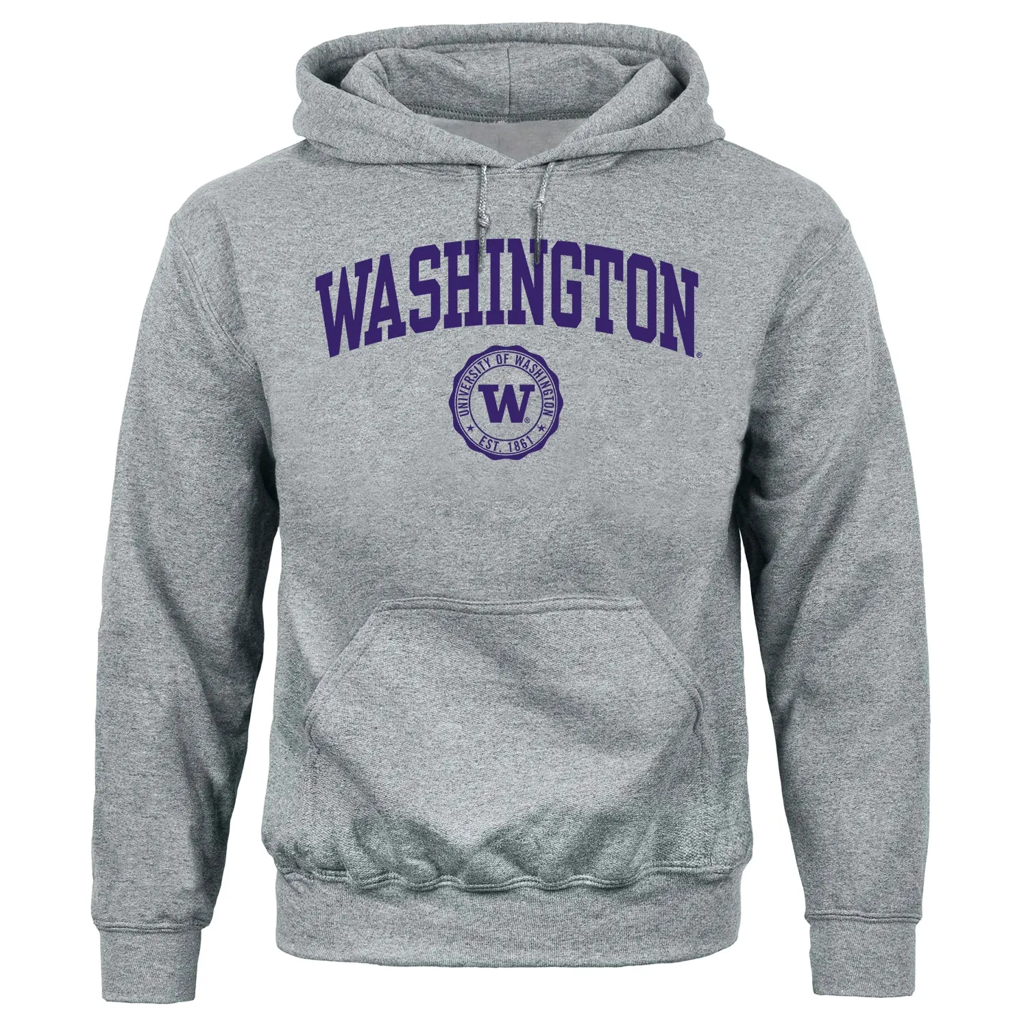 University of Washington Heritage Hooded Sweatshirt (Charcoal Grey) sold by Barnesmith