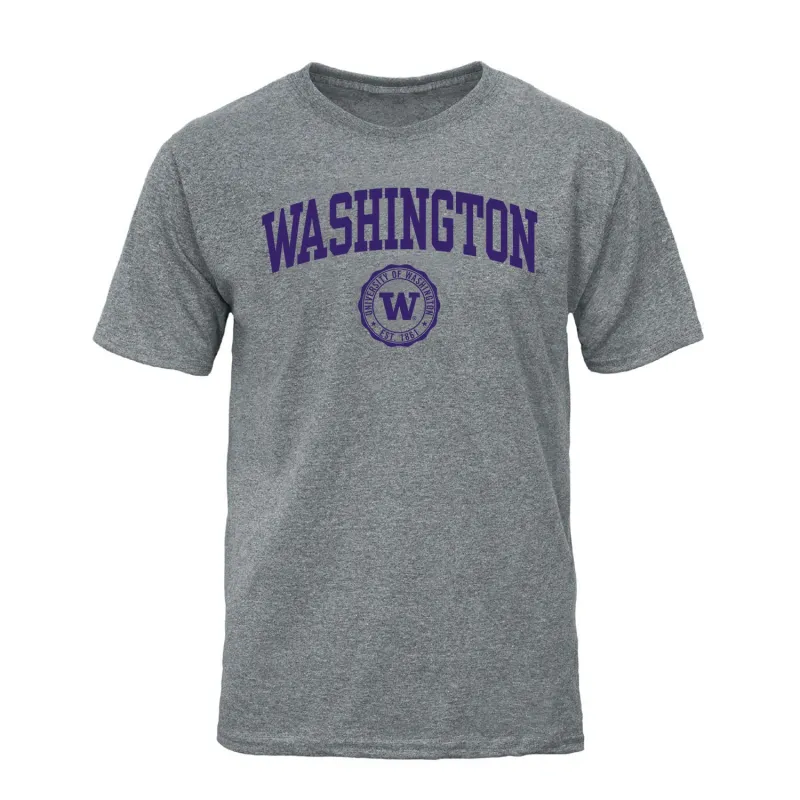 University of Washington Heritage T-Shirt (Charcoal Grey) sold by Barnesmith