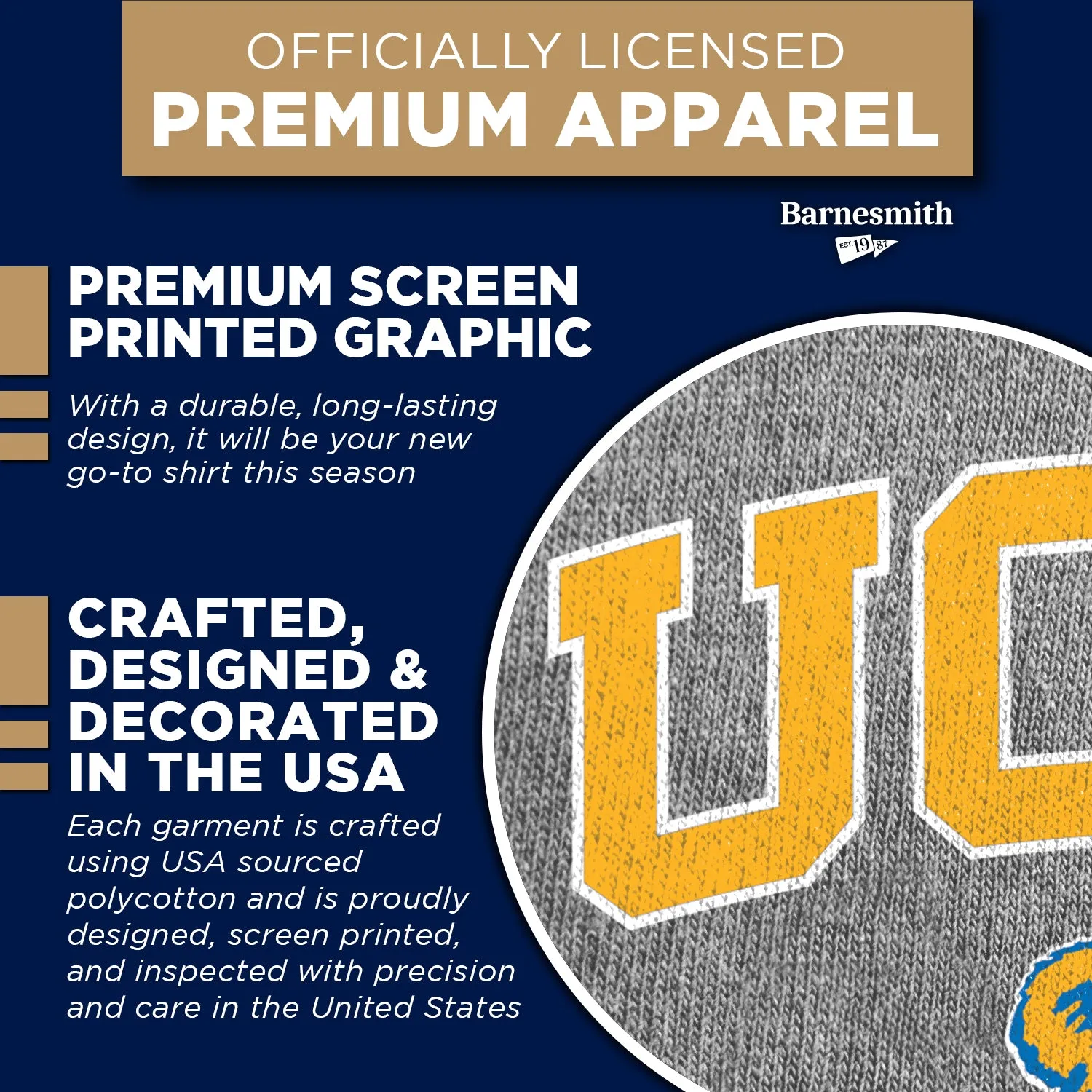 University of California, Los Angeles Spirit T-Shirt (Charcoal Grey) sold by Barnesmith product image thumbnail 4