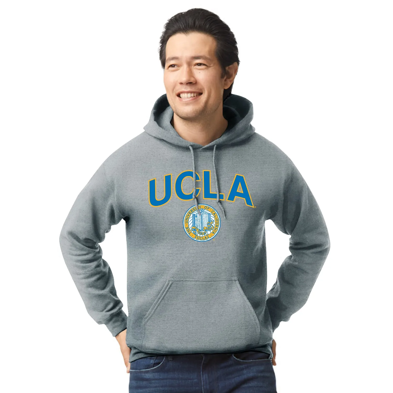 University of California, Los Angeles Heritage Hooded Sweatshirt (Charcoal Grey) sold by Barnesmith product image thumbnail 2