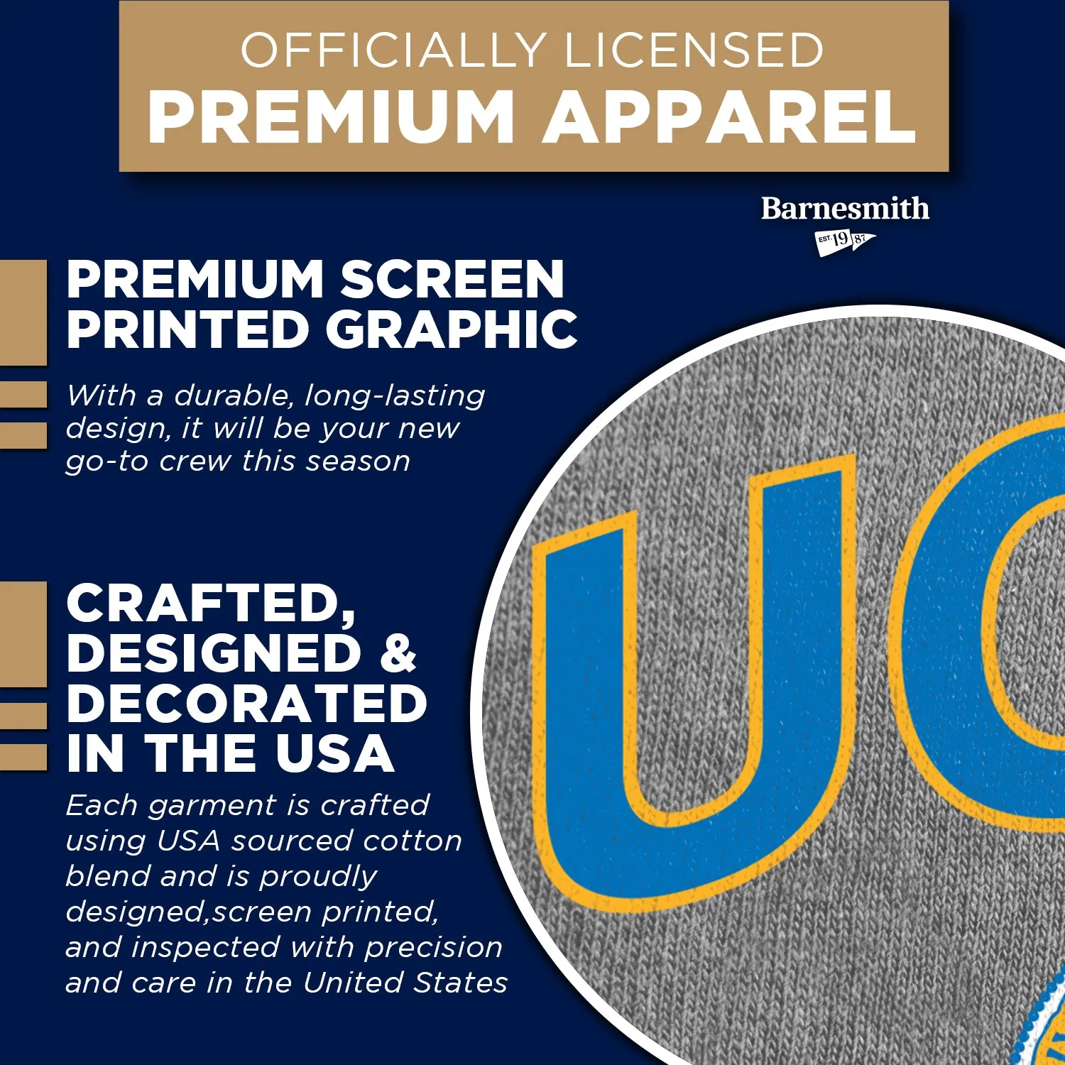 University of California, Los Angeles Heritage Sweatshirt (Charcoal Grey) sold by Barnesmith product image thumbnail 4