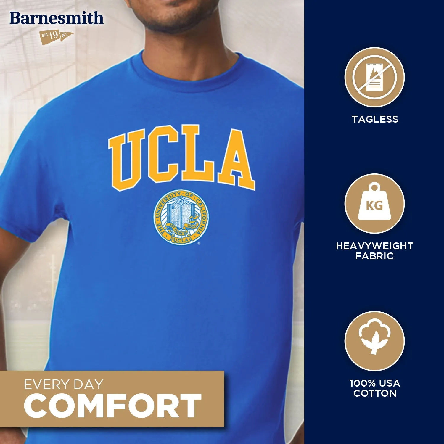University of California, Los Angeles Heritage T-Shirt (Royal Blue) sold by Barnesmith product image thumbnail 3