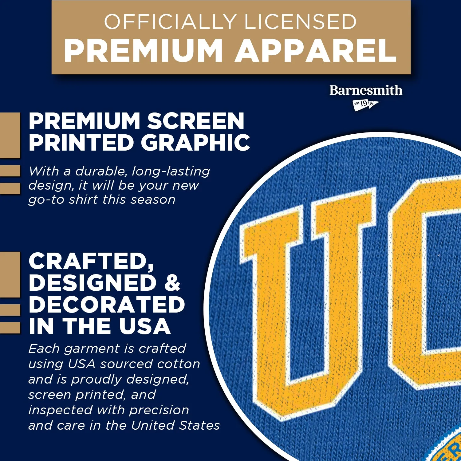 University of California, Los Angeles Heritage T-Shirt (Royal Blue) sold by Barnesmith product image thumbnail 4
