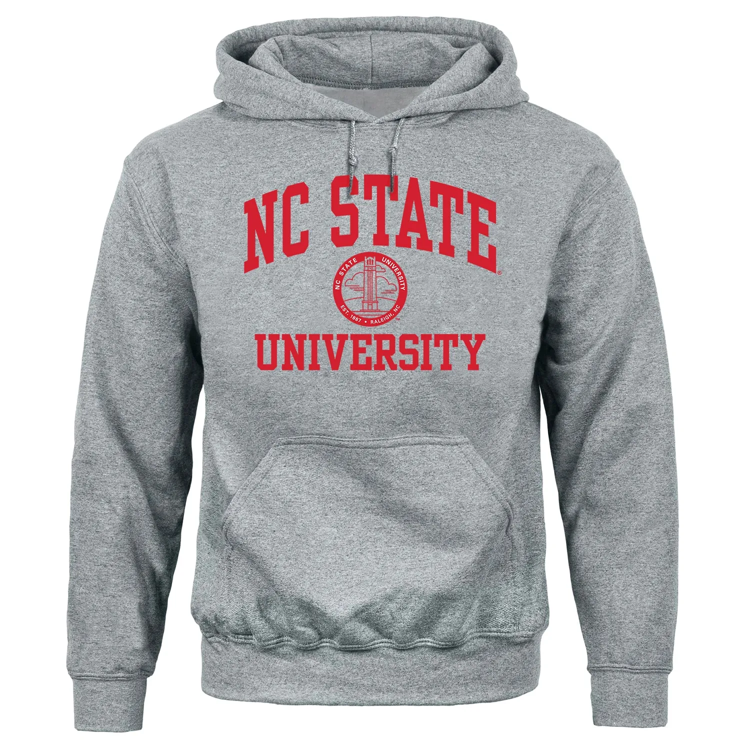North Carolina State University Heritage Hooded Sweatshirt (Charcoal Grey) sold by Barnesmith