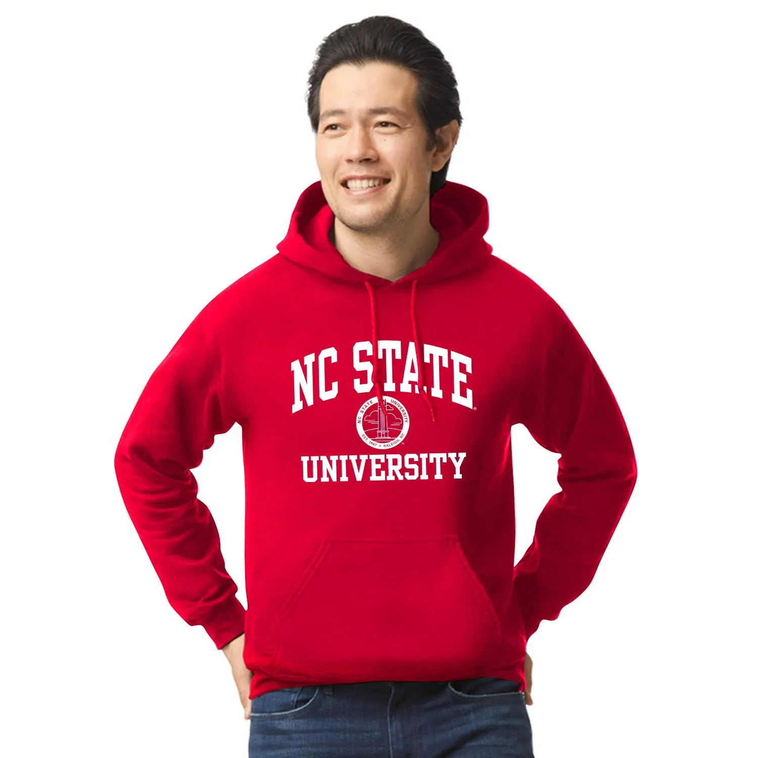 North Carolina State University Hooded Sweatshirt (Red) sold by Barnesmith product image thumbnail 2