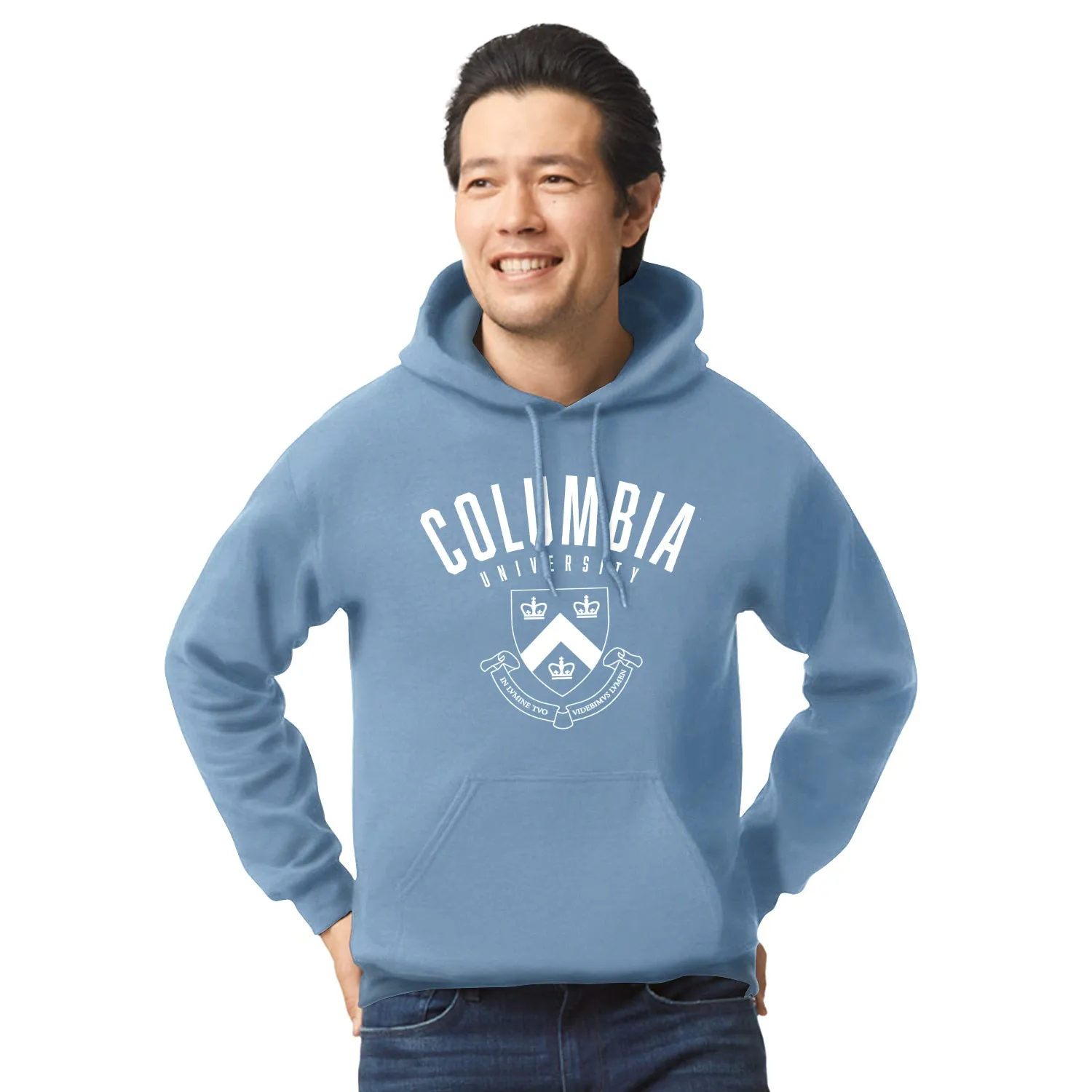 Columbia University Heritage Hooded Sweatshirt (Light Blue) sold by Barnesmith product image thumbnail 2