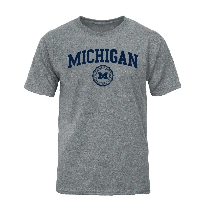 University of Michigan Heritage T-Shirt (Charcoal Grey) sold by Barnesmith