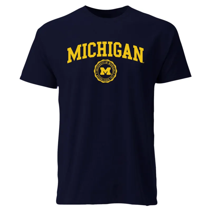 University of Michigan Heritage T-Shirt (Navy) sold by Barnesmith