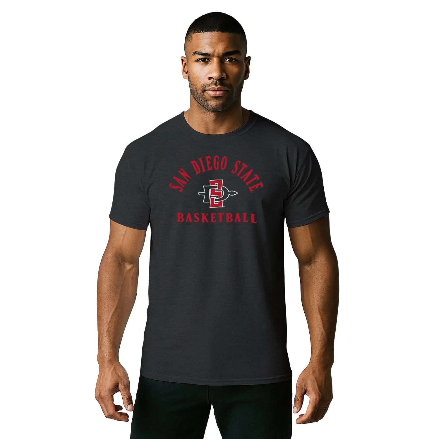 San Diego State University Basketball T-Shirt (Black) sold by Barnesmith product image thumbnail 2