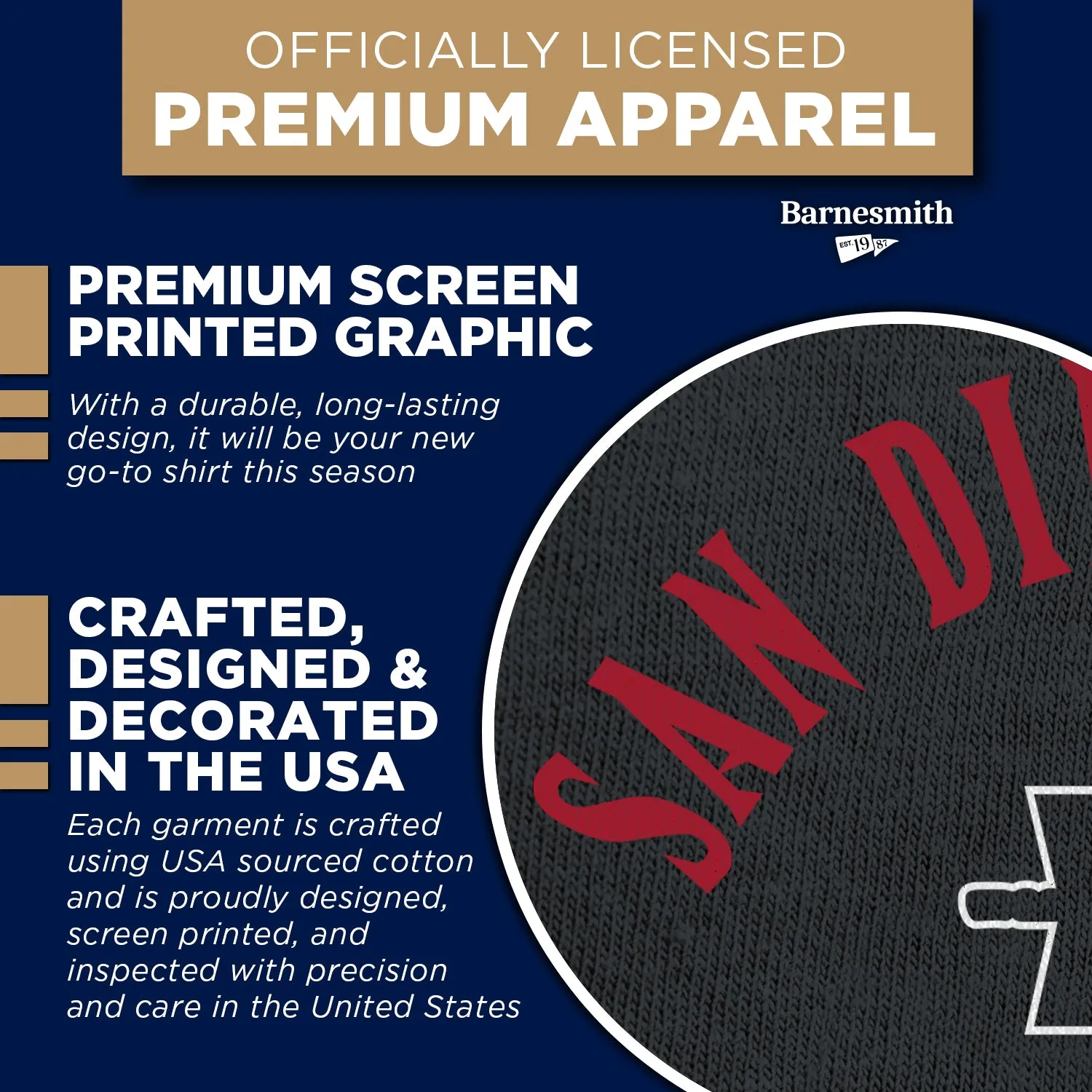 San Diego State University Basketball T-Shirt (Black) sold by Barnesmith product image thumbnail 4