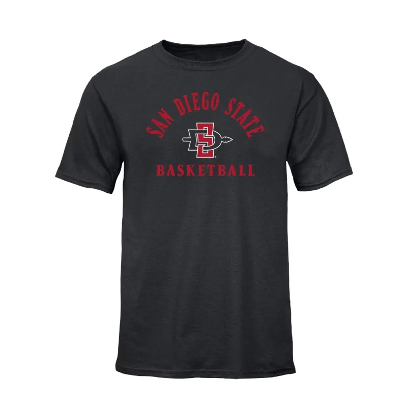 San Diego State University Basketball T-Shirt (Black) sold by Barnesmith