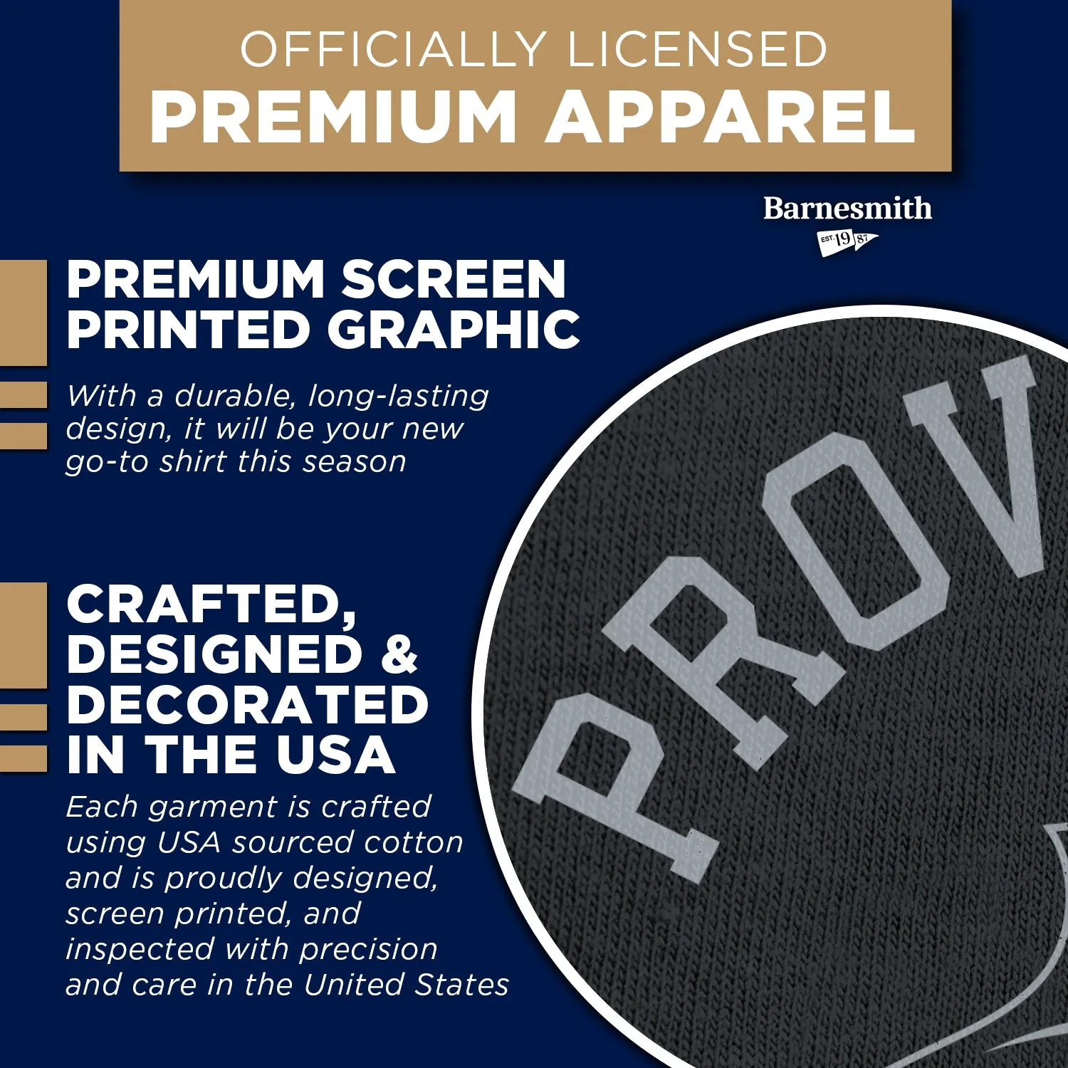 Providence College Friars Basketball T-Shirt (Black) sold by Barnesmith product image thumbnail 4