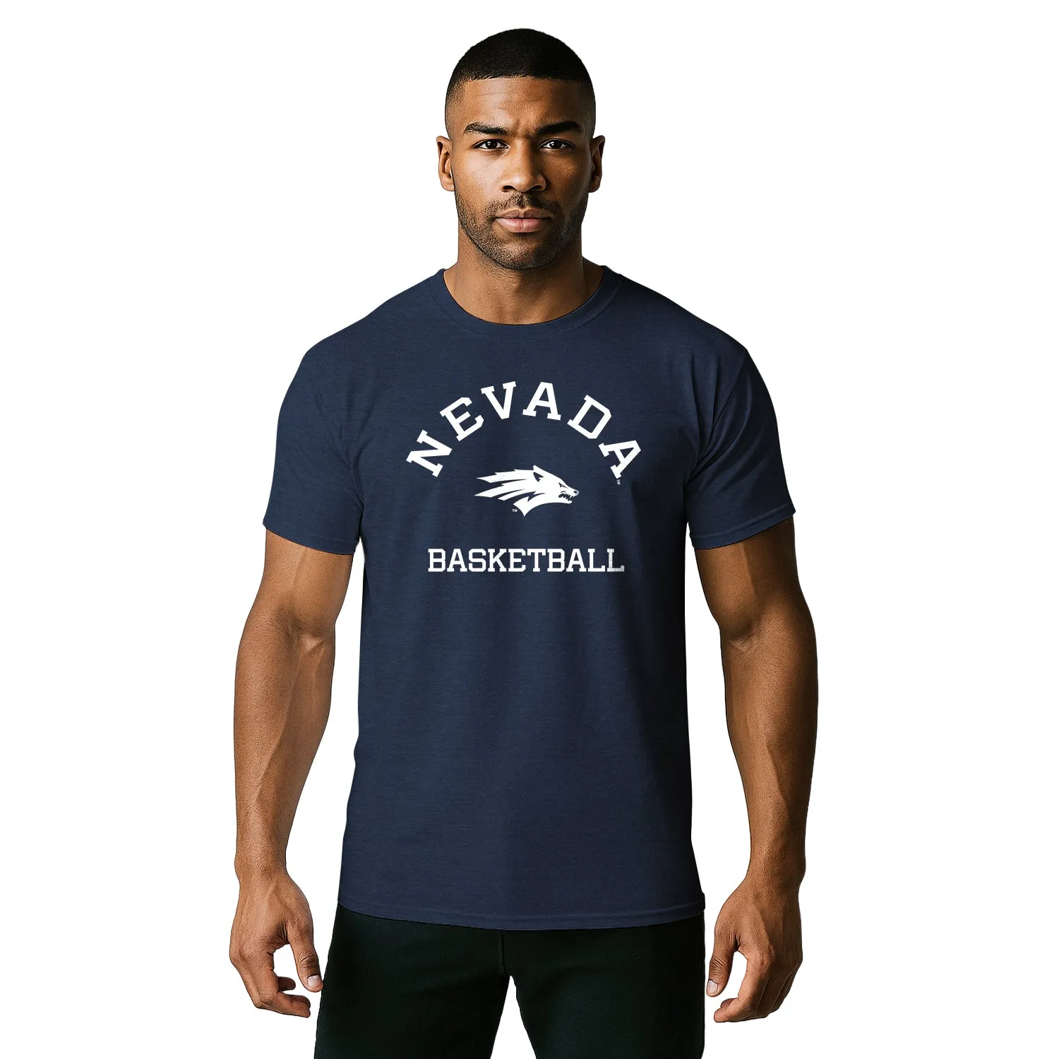 University of Nevada at Reno Basketball T-Shirt (Navy) sold by Barnesmith product image thumbnail 2