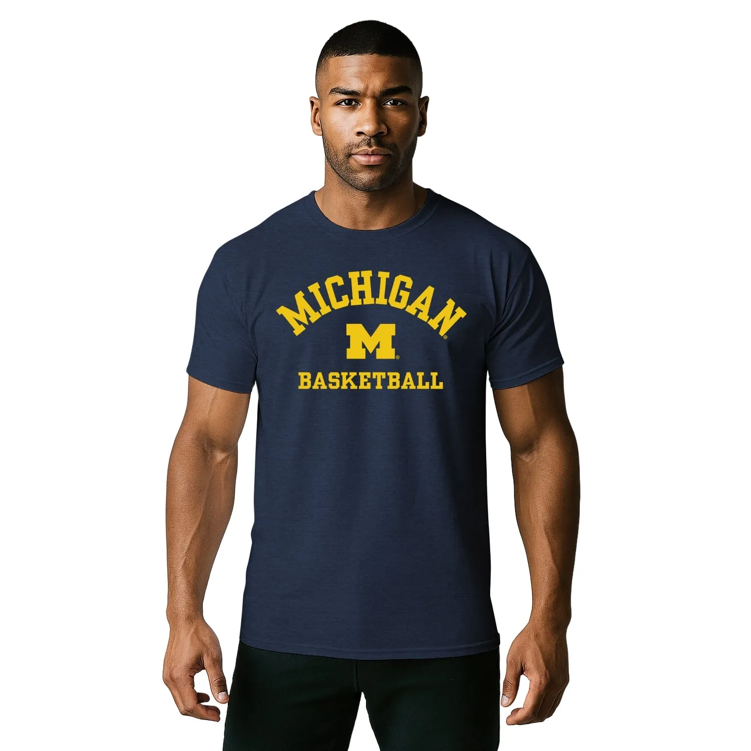 University of Michigan Basketball T-Shirt (Navy) sold by Barnesmith product image thumbnail 2