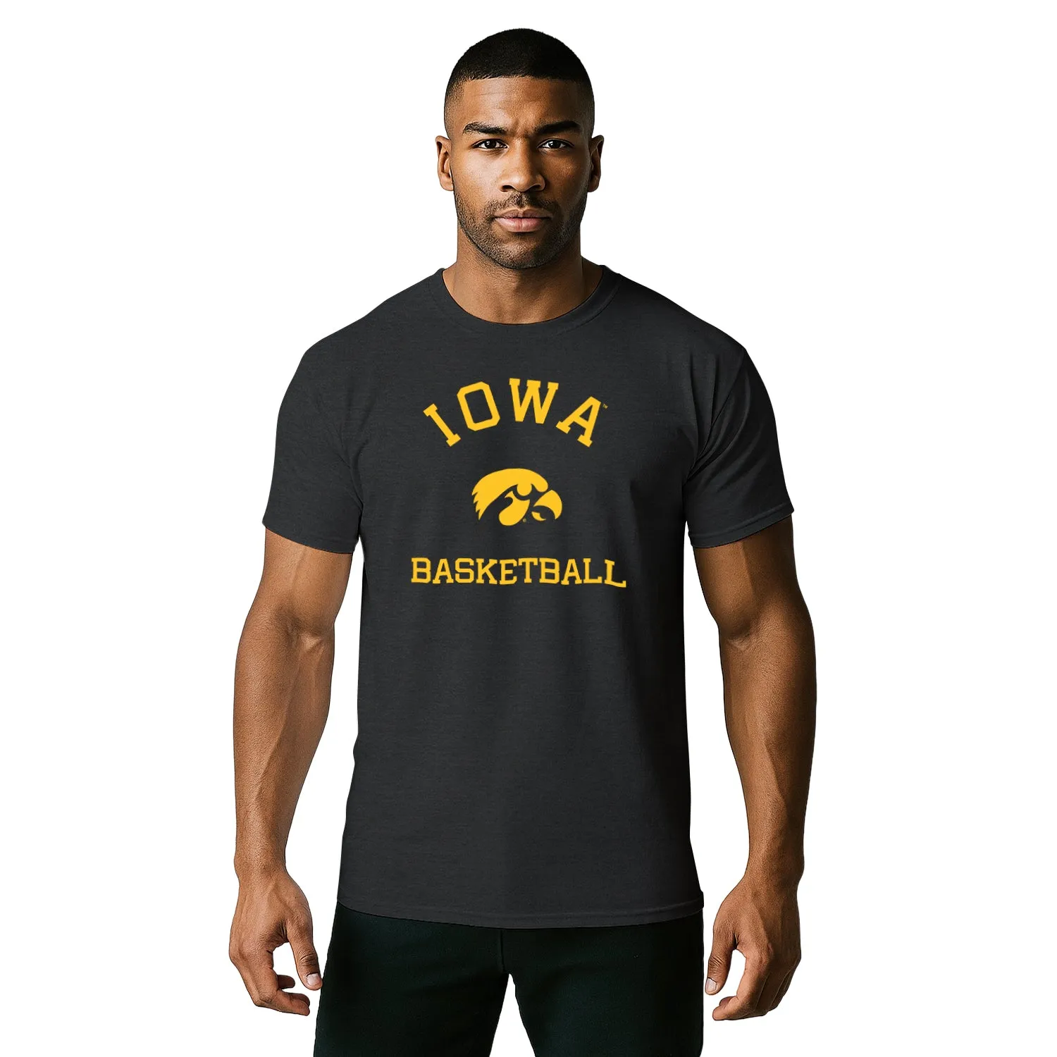 University of Iowa Basketball T-Shirt (Black) sold by Barnesmith product image thumbnail 2