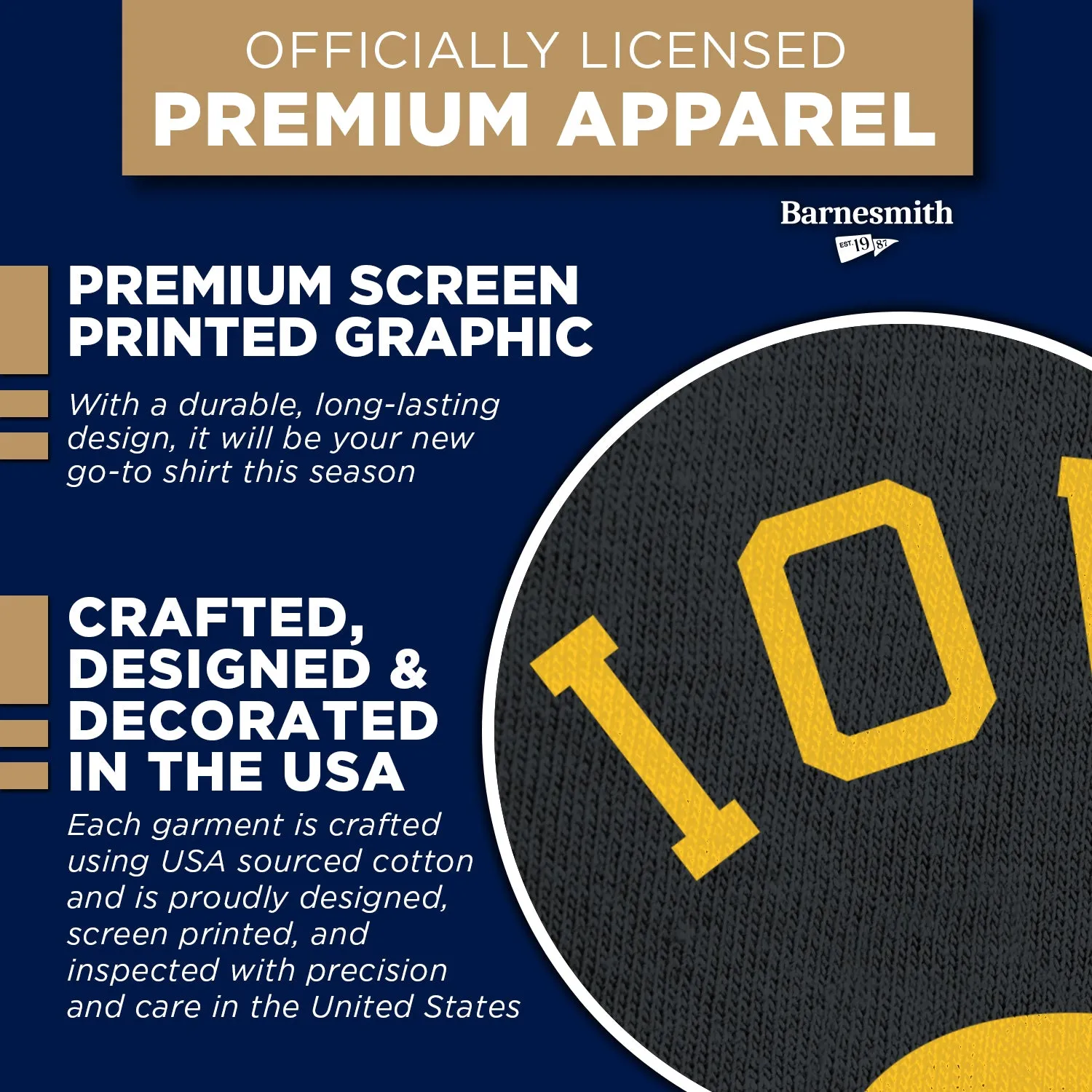 University of Iowa Basketball T-Shirt (Black) sold by Barnesmith product image thumbnail 4