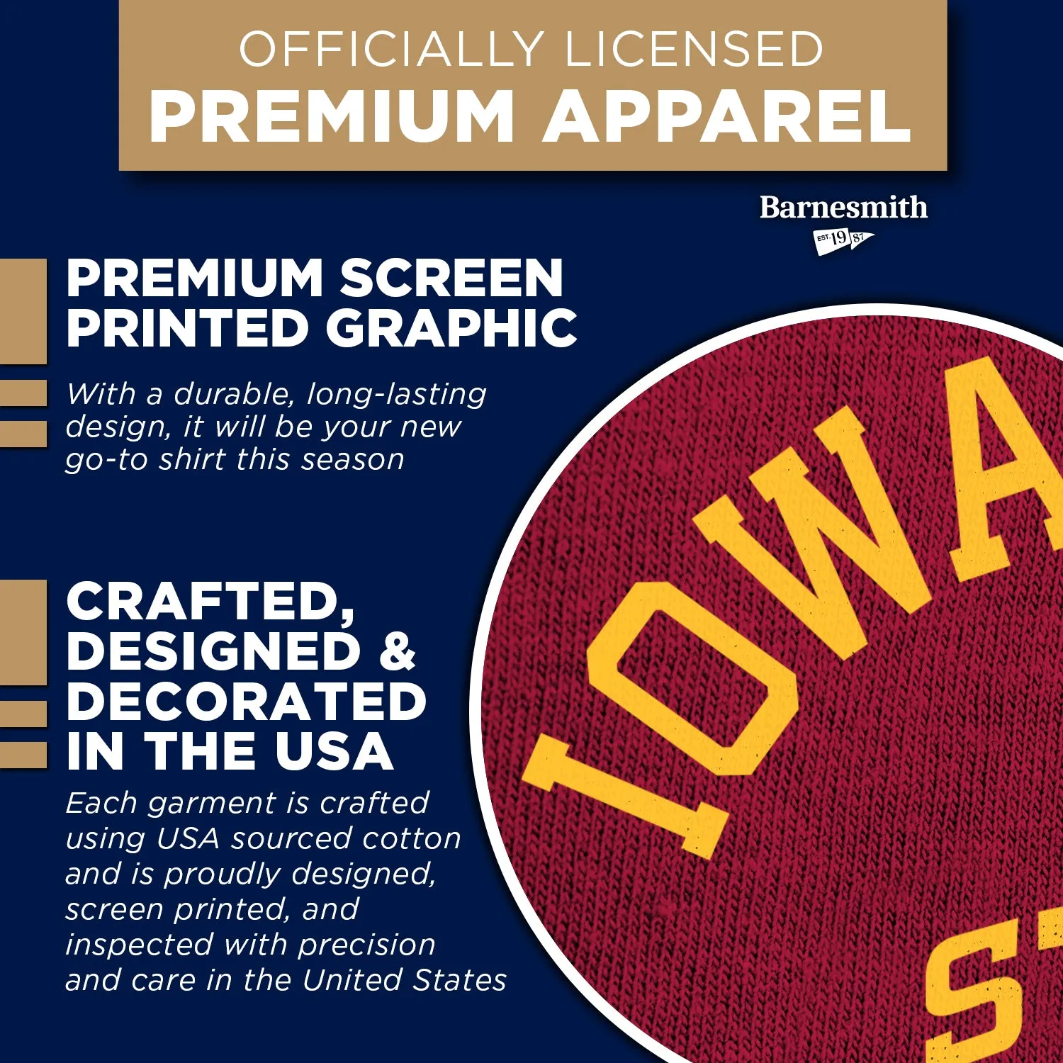 Iowa State University Basketball T-Shirt (Cardinal) sold by Barnesmith product image thumbnail 4