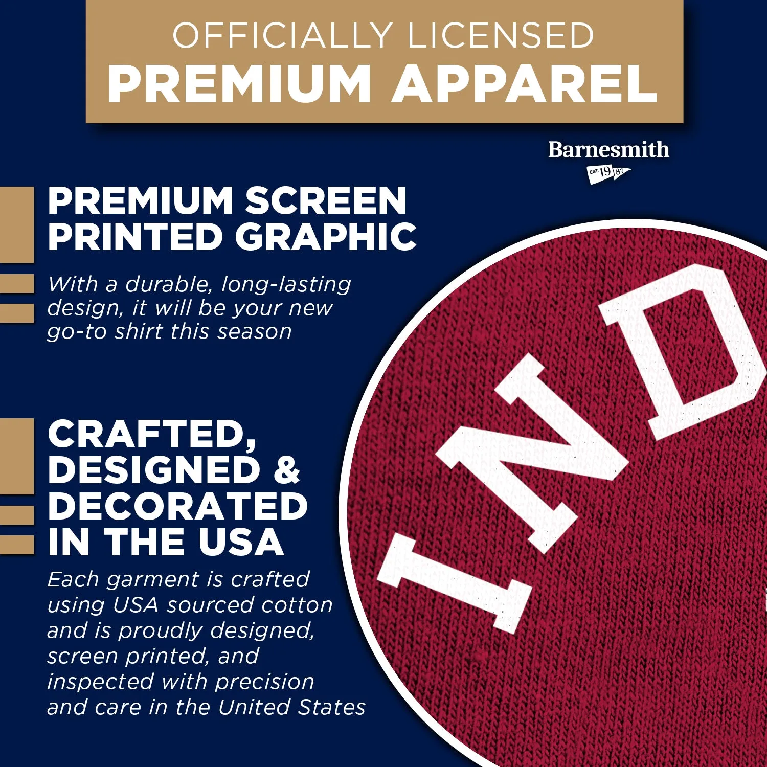 Indiana University Basketball T-Shirt (Cardinal) sold by Barnesmith product image thumbnail 4