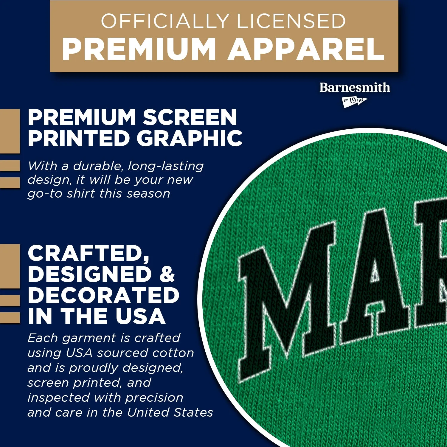 Marshall University Spirit T-Shirt (Kelly Green) sold by Barnesmith product image thumbnail 4