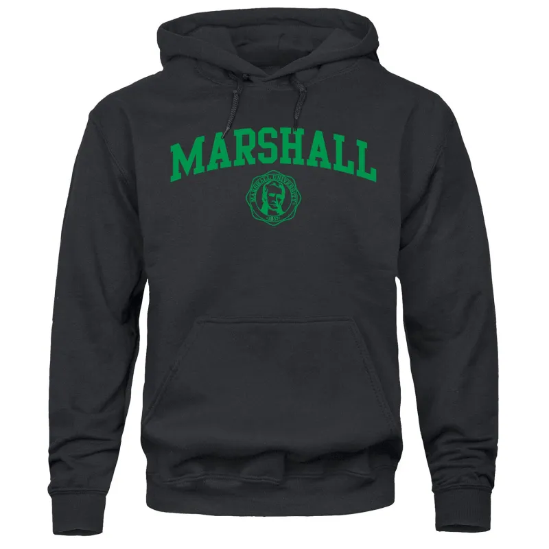 Marshall University Heritage Hooded Sweatshirt (Black) sold by Barnesmith