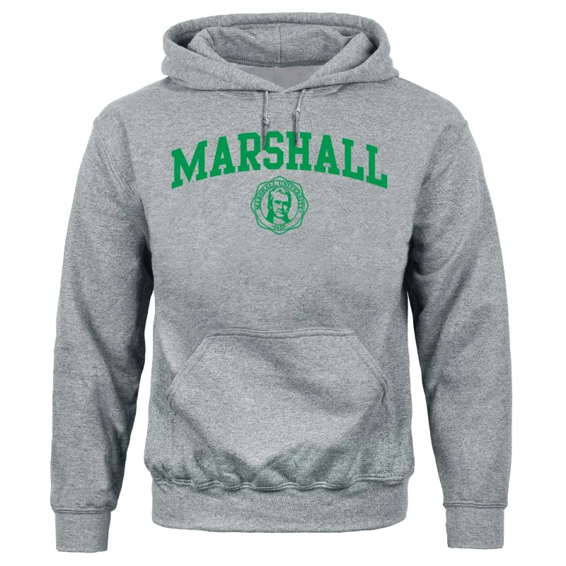 Marshall University Heritage Hooded Sweatshirt (Charcoal Grey) sold by Barnesmith